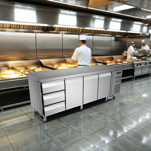 New FEELART Bakery Chiller <b>Freezer</b> Counters 3 Doors 2-Year Warranty Stable Performance for Hotels Philippines Kitchen Projects - Product Image 6