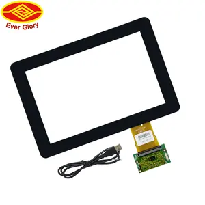 Layar Sentuh LCD Kapasitif USB Interaktif Industri-Kit Pelapis PC Multi Layar Sentuh 10 Inci untuk Mesin Penjual