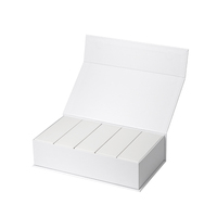 Caja de Regalo para Té con Logotipo Personalizado, Caja de Embalaje de Cartón Blanco de Alta Gama con Logotipo Dorado Estampado en Caliente para Empaque