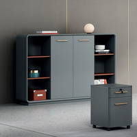 Prix d'usine Bibliothèque en bois moderne de haute qualité Armoire de rangement Boîtes à outils et armoires de rangement Armoire réseau