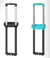 Poignée de chariot en alliage d'aluminium, poignées de bagages, valise à roulettes, sac à dos à roulettes, sac en aluminium, poignées de valise