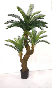 Nuovo Design all'Ingrosso: Grande Albero Artificiale in Vaso, Palma Cycas Revoluta in Plastica con Semi - Product Image 2