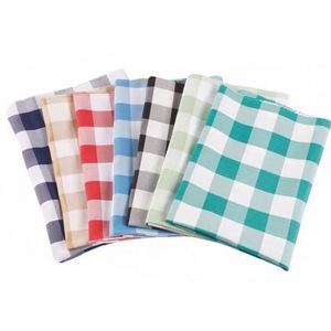 Checkered Fabric <b>Tablecloth</b> Rectangular Polyester Washable Home Use Dust Proof - Product Image 5