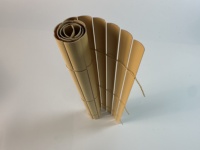 Clôture de Confidentialité Simple Face en PVC Couleur Bambou Kenda 14mm Résistante au Vent et aux UV pour Balcons, Maisons, Villas et Jardins