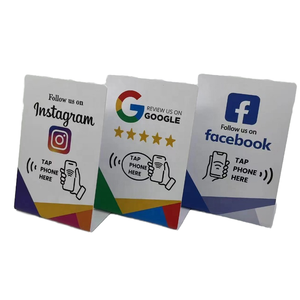 カスタム13.56MHzアクリルNFCテーブルディスプレイスタンドRFIDレストランNFCGoogleレビューソーシャルメディアNGT213レビューディスプレイ - Product Image 3