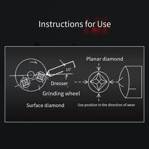 Xi lanh kim cương tip OEM tùy chỉnh bước xử lý mặc quần áo Bút công cụ kim cương Mài bánh xe dresser lớn Mài bánh xe - Product Image 5