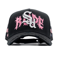 Casquette de baseball personnalisée pour amis et famille, broderie 3D, style streetwear hip-hop, casquette snapback effilochée