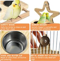 Gamelle en bois pour animaux de compagnie Mangeoires de qualité supérieure