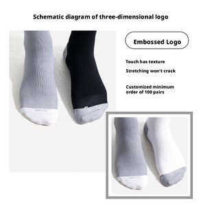 Chaussettes de course à compression avec logo personnalisé, respirantes, anti-ampoules, adaptées aux hommes et aux femmes, pour le sport et l'exercice <span class=keywords><strong>Mara</strong></span> - Product Image 3