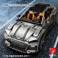 Voitures de sport super rapides à l'échelle 1:10, voiture de course RC high-tech, blocs de construction MOC pour véhicules Technic, jouet en plastique pour garçons pour la construction