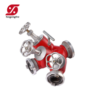 Adaptateur de tuyau d'incendie en aluminium à 3 voies pour hydrants municipaux, durable et facile à utiliser, vente en gros sur mesure