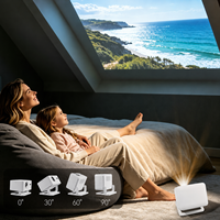 Proyector LED Portátil ROJIN X4AR 350 ANSI Android 14 con Altavoz Integrado para Hogar, Negocios, Educación, Logotipo Personalizado