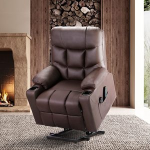 <span class=keywords><strong>Sillón</strong></span> Moderno MH Furniture <span class=keywords><strong>para</strong></span> Sala de Estar, Sillones Reclinables Eléctricos de PU <span class=keywords><strong>para</strong></span> Personas Mayores - Product Image 2