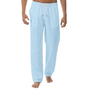 <span class=keywords><strong>Pantalon</strong></span> léger arc-<span class=keywords><strong>en</strong></span>-ciel <span class=keywords><strong>en</strong></span> <span class=keywords><strong>lin</strong></span> et coton <span class=keywords><strong>de</strong></span> couleur unie à la mode simple pour hommes, <span class=keywords><strong>pantalon</strong></span> quantité minimale <span class=keywords><strong>de</strong></span> commande bas personnalisé, design avec logo propre - Product Image 4