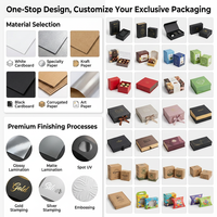 Cajas de Envío Biodegradables de Cartón Corrugado Kraft Reciclado con Logotipo Personalizado, Laminación Brillante, Grabado en Relieve, Cierre Magnético, para Calcetines