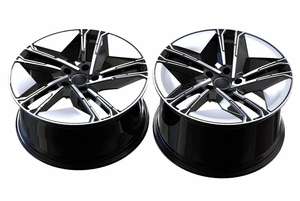 Cerchi in lega di alluminio forgiato su misura per <span class=keywords><strong>Audi</strong></span> <span class=keywords><strong>E</strong></span>-<span class=keywords><strong>Tron</strong></span> GT PCD5x130 2021-2024 18-23 pollici lavorati viso nero 40mm ET 100mm - Product Image 4