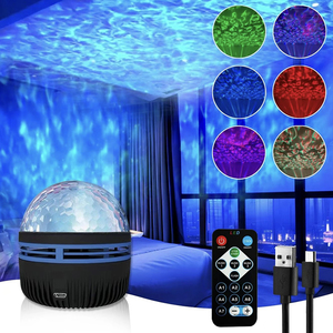 Lámpara de bola mágica LED pequeña, luz cálida, proyector de escenario de ambiente giratorio colorido, estampado de agua, <span class=keywords><strong>cielo</strong></span> <span class=keywords><strong>nocturno</strong></span>, estrellas, succión, sala de estar - Product Image 2