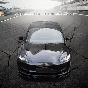 สปอยเลอร์กันชนหน้ารถยนต์ ชิ้นส่วนตกแต่งสำหรับ Tesla Model 3 2024+ ฝาครอบป้องกันกันชน ชุดแต่งตัวถังรถยนต์ - Product Image 1
