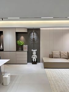 Hiện đại tùy chỉnh GỖ PHÒNG KHÁCH Cabinet-TV tường lưu trữ & Hiển thị đơn vị với bảng điều khiển thiết kế cho khách sạn sử dụng - Product Image 4