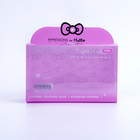 Boîtes transparentes en PVC personnalisées, boîte en plastique transparente, boîte à fond à boucle automatique, boîte d'emballage en PVC PET pour éponge de maquillage, cosmétique