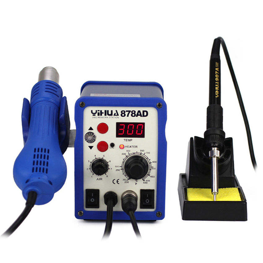 878AD 2 In 1 Soldering Iron Desoldering Tool