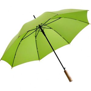 Parapluie de golf classique en pongé RPET recyclé, sans PFOA, écologique, ouverture automatique, couleur verte, résistant au vent, pour extérieur - Product Image 2