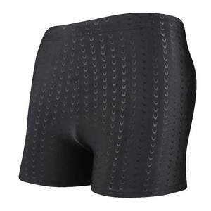 Men's Sharkskin Swim Trunks Five-Point Quick Dry <b>Black</b> Knitted Fabric Adult <b>Board</b> Shorts - Product Image 2