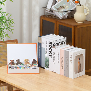 Modern Simple Magnetic Openable <strong>Book</strong> <strong>Box</strong> Hotel Living Room Decoration Fairy Animal Music Cross Angel <strong>Book</strong> Stopper Paper Storage - Product Image 3