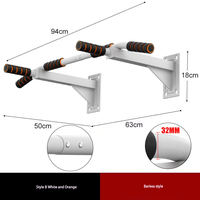 Barre de traction murale robuste en acier inoxydable pour gymnastique à domicile/CrossFit 300kg de charge sans installation de perçage