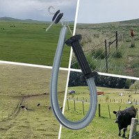 Sistema de Puerta Eléctrica Conductora, Barrera Duradera para Ganado en Exteriores, Fácil Operación, Kit de Puerta Eléctrica para Granja, Seguro para el Paso de Ganado