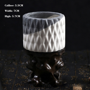 Pots à fleurs personnalisés, jardinières vertes, plantes bonsaï, plantes succulentes, décoration de jardin, balcon, intérieur, extérieur, <span class=keywords><strong>pot</strong></span> en céramique - Product Image 4