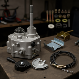 Boîte de vitesses avant-arrière 2 vitesses D0100HP3SFA pour karts avec pignon 10T 12T, nouveau système de transmission - Product Image 2