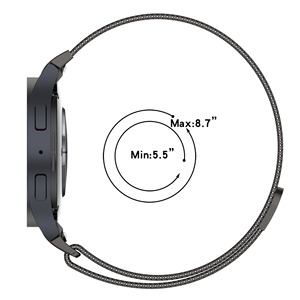 <span class=keywords><strong>Bracelet</strong></span> de montre <span class=keywords><strong>milanais</strong></span> en métal de connecteur officiel de luxe 20mm pour Samsung <span class=keywords><strong>Galaxy</strong></span> <span class=keywords><strong>Watch</strong></span> <span class=keywords><strong>4</strong></span> 5 6 <span class=keywords><strong>Bracelet</strong></span> 40mm 44mm <span class=keywords><strong>Bracelet</strong></span> or - Product Image 4