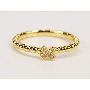 Anillo de Joyería de Plata Promocional de Alta Calidad, Chapado en Oro Amarillo de 18K, con Moissanita, para Mujer - Product Image 6