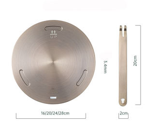 <span class=keywords><strong>Diffuseur</strong></span> de plaque de mijotage en acier inoxydable pour la cuisson à induction Adaptateur en métal pour plaque de cuisson en verre à <span class=keywords><strong>gaz</strong></span> électrique - Product Image 3