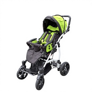 Silla de <span class=keywords><strong>Ruedas</strong></span> Pediátrica Manual Reclinable con Respaldo Ajustable Plegable, Silla de <span class=keywords><strong>Ruedas</strong></span> para Parálisis Cerebral - Product Image 5