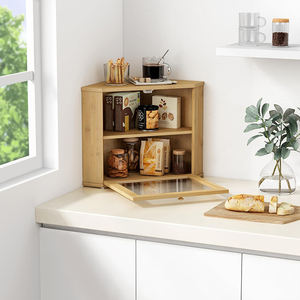 Caja de Almacenamiento de Bambú con Tapa Rectangular, Organizador de Cocina de Madera, Contenedor para Pan, Decoración de Esquinas, Empaque para Alimentos, Venta al Por Mayor de Fábrica WDF - Product Image 3
