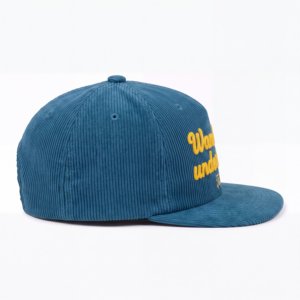Wholesale Custom Logo Chenille Embroidered 6 Panel Corduroy Snapback Cap Luxury <b>Flat</b> Brim Gorras <b>Hat</b> Manufacturer - Product Image 6