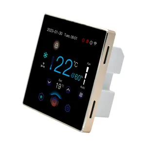 New Product Released LCD Color Screen With Cooling Heating And Temperature Sensor Fan Coil Unit Thermostat