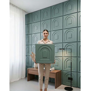 Panel de Pared 3D de PVC Azul Claro para Decoración de Interiores, Tablero de Techo para Mejorar el Diseño Interior del Hogar con Estilo - Product Image 2