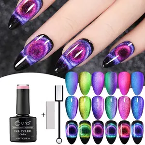 Nail Gel Factory Private Label R S Nail 9D Magic Cat Eye Gel Hema Free Led Uv Lamp OEM 3 Step Gel Polish Long Lasting Nail Beauty Supplies