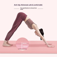 Tapis de yoga NBR épais antidérapant haute densité avec sangle de transport pour Pilates, fitness, entraînement à domicile, logo personnalisé – Vente en gros