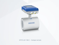 Medidor de Flujo Digital Krohne-OPTIFLUX 1100 100% Original y Nuevo, Material 316L SST, Rango 50-5000, Mejor Calidad para Agua y Aceite, OPTIFLUX 1100 Em