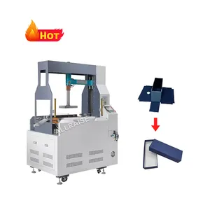 Rigid Sweet Hard Box Forming Machine Semi Automatic Gift Packing Small Paper Luxury Rigid Box Making Machine For Mobile Phone