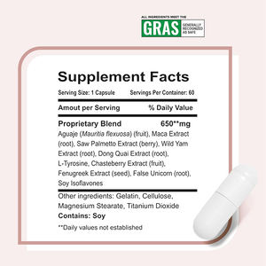 Cápsulas de Colágeno Orgánico Premium para Adultos con Raíz de Maca, Suplemento Natural para el Crecimiento de Cadera y Glúteos, 60 Cápsulas para Moldear el Cuerpo - Product Image 3