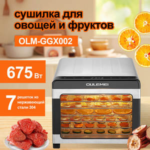 Déshydrateur alimentaire domestique en acier inoxydable à 6 niveaux de petite capacité pour légumes et fruits - Product Image 1