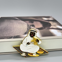 Aimant de réfrigérateur personnalisé en alliage de zinc avec accessoires mobiles, figurine arabe du Moyen-Orient, souvenir touristique, autocollant métallique pour réfrigérateur