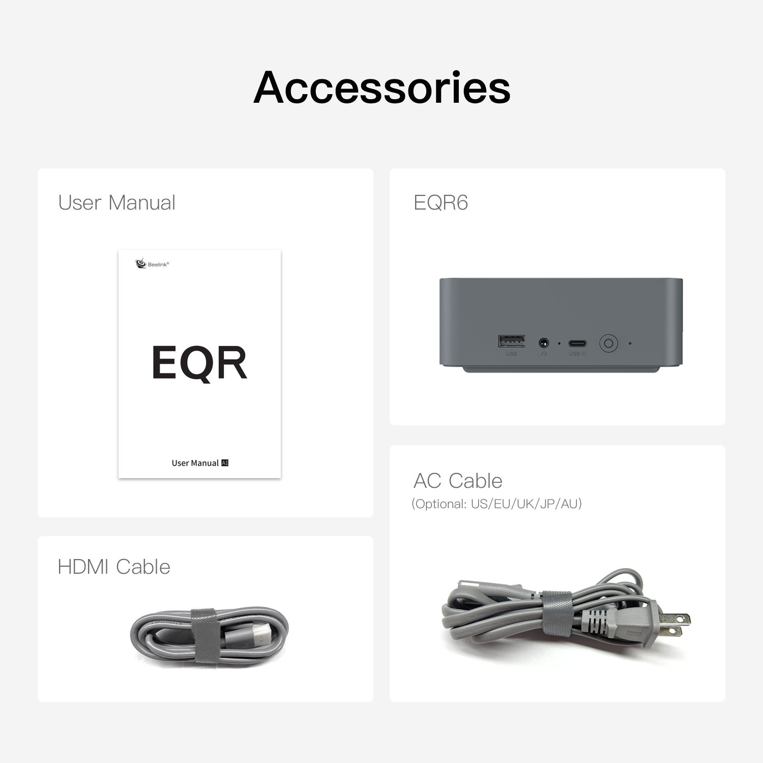 Beelink EQR6用ミニPC AMD 7735HX 24G RAM 1テラバイトストレージ