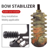 Stabilisateur de Poids pour Arc Composé, Barres d'Équilibrage en Fibre de Carbone pour Tir à l'Arc, Accessoires pour Arc Recurve et Longbow, Amortisseur de Chocs en Métal et Caoutchouc
