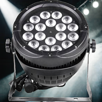 18*20W RGBWA lampu Par LED tahan air lampu sorot COB sumber daya 200W kontrol DMX DJ pernikahan disko